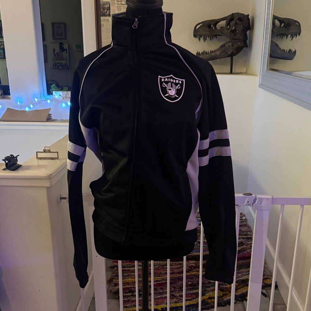 Riders by Lee Black and White Raiders Football Jacket